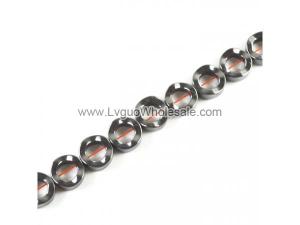Non magnetic Hematite Beads, Donut, 12mm, black, Grade A, Length:15.5 Inch, Sold By Strand
